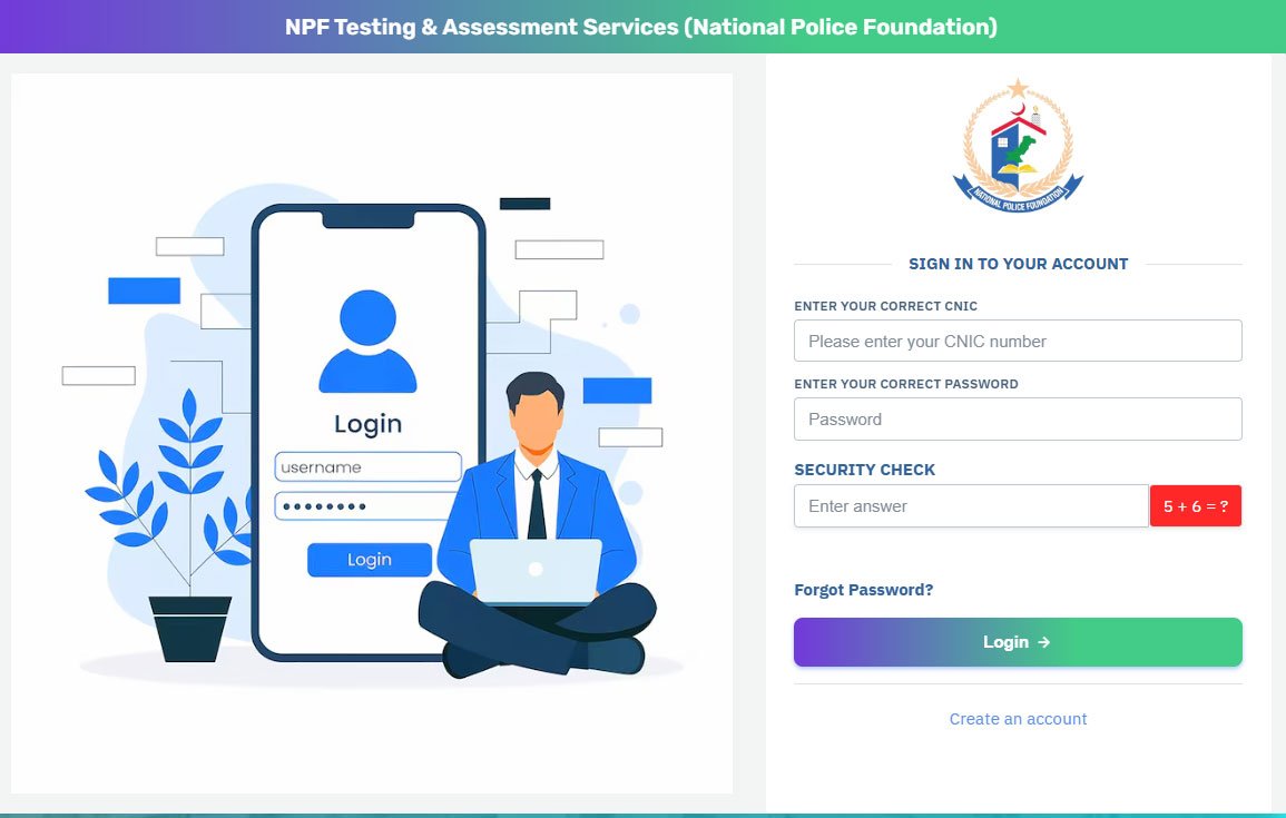 How to Login to NPFTAS