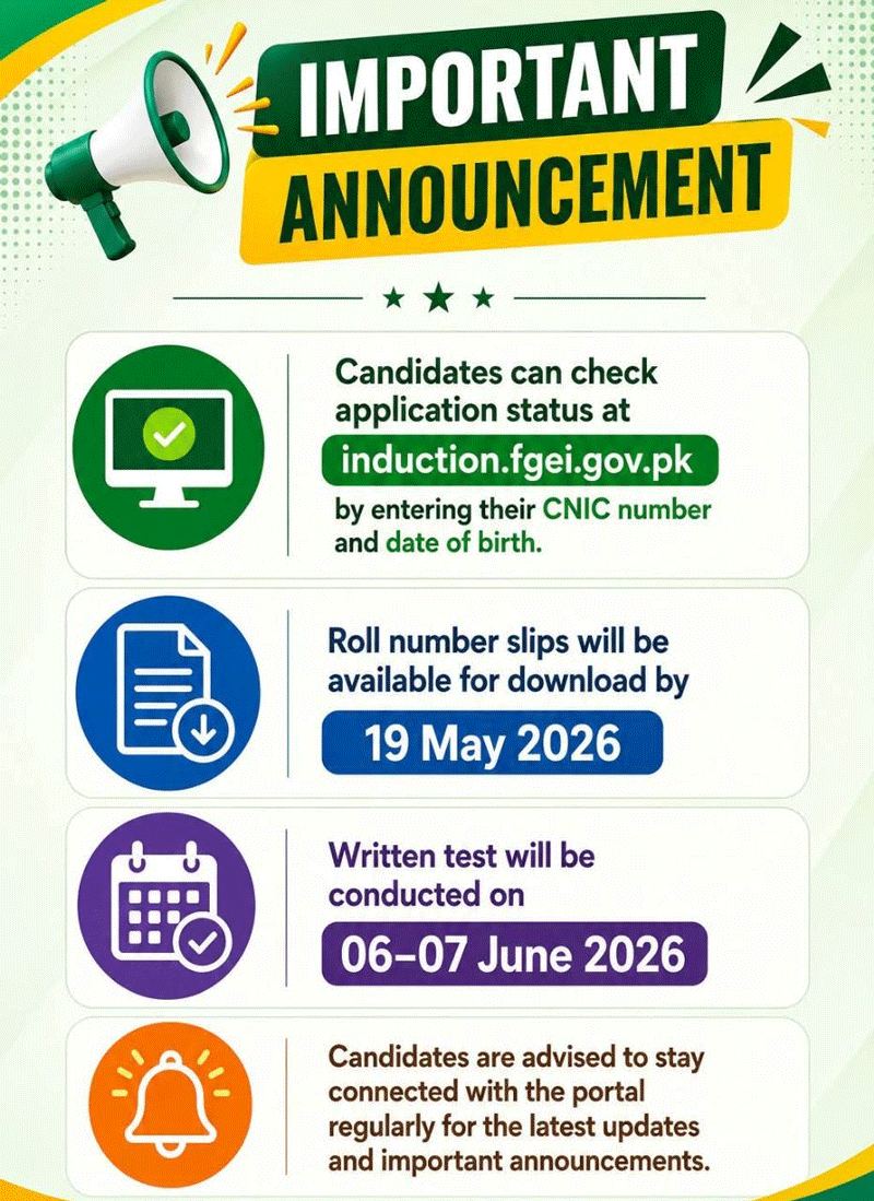 FGEI Jobs Test Schedules