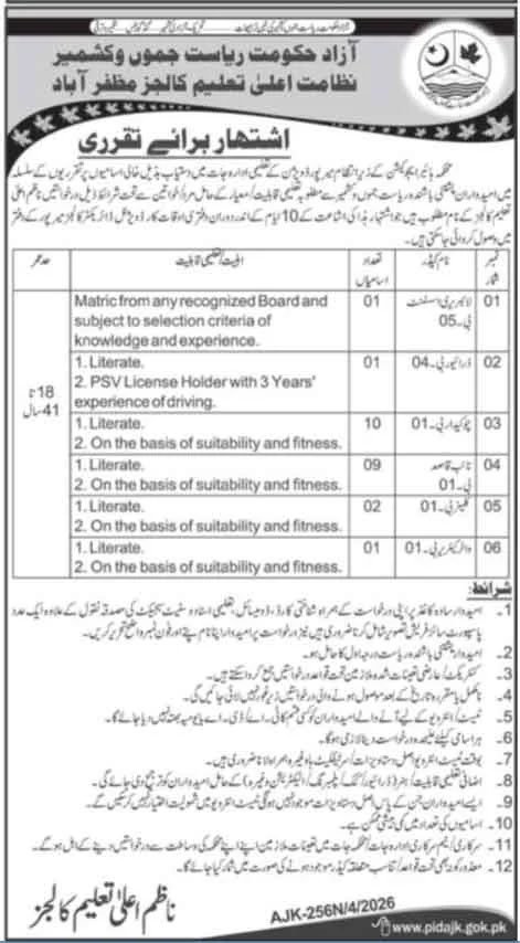 HED AJK Jobs 2026 Advertisement